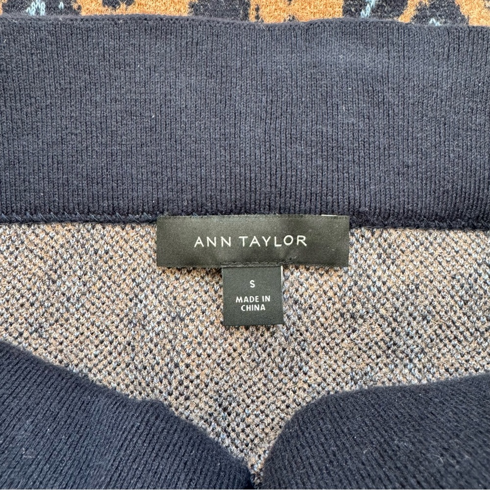 Ann Taylor Leopard Jacquard Sweater Set - Picture 5 of 7